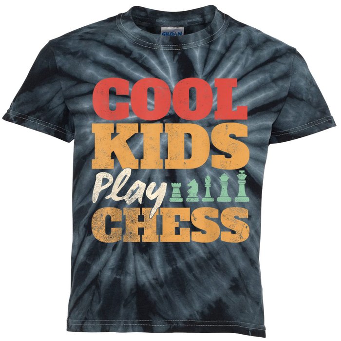 Cool Play Chess Player Chess Board Chess Lovers Kids Tie-Dye T-Shirt