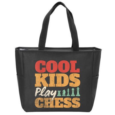 Cool Play Chess Player Chess Board Chess Lovers Zip Tote Bag