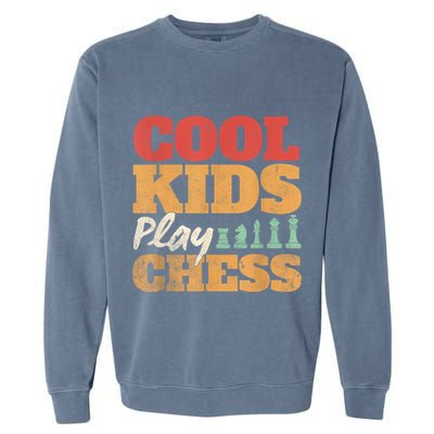 Cool Play Chess Player Chess Board Chess Lovers Garment-Dyed Sweatshirt