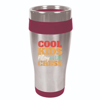 Cool Play Chess Player Chess Board Chess Lovers 16oz Travel Tumbler