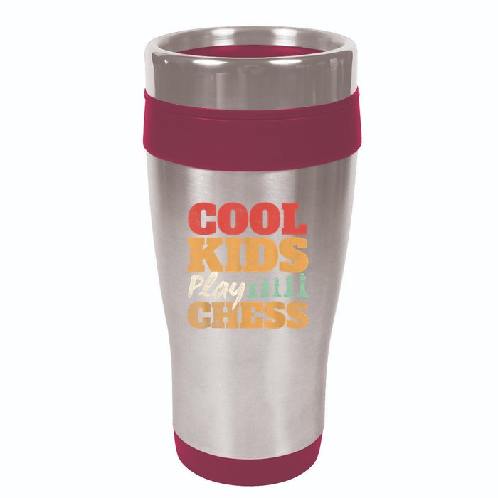 Cool Play Chess Player Chess Board Chess Lovers 16oz Travel Tumbler