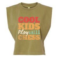 Cool Play Chess Player Chess Board Chess Lovers Garment-Dyed Women's Muscle Tee