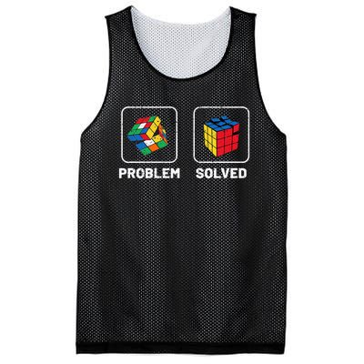 Competitive Puzzle Cube Problem Solved Speed Cubing Mesh Reversible Basketball Jersey Tank