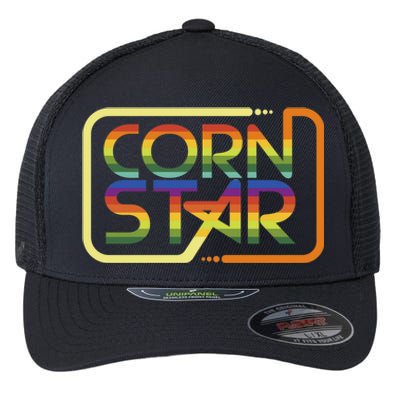 Cornhole Product Corn Star Designs Cornhole Graphic Flexfit Unipanel Trucker Cap