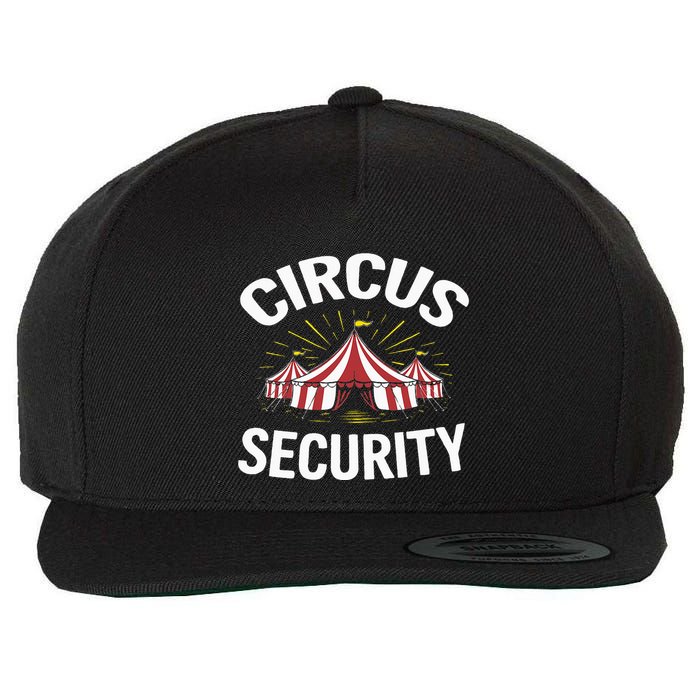 Circus Party Circus Security Wool Snapback Cap