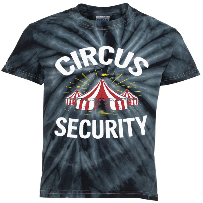 Circus Party Circus Security Kids Tie-Dye T-Shirt