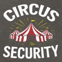 Circus Party Circus Security Cotton Canvas Backpack