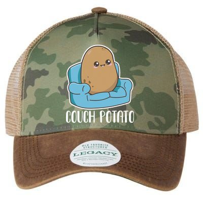 Couch Potato Cute Kawaii Funny Potato Legacy Tie Dye Trucker Hat
