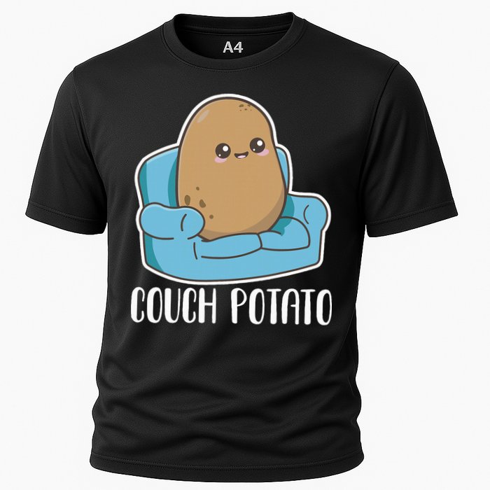 Couch Potato Cute Kawaii Funny Potato Cooling Performance Crew T-Shirt