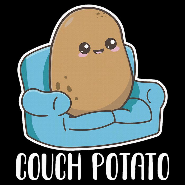 Couch Potato Cute Kawaii Funny Potato Cooling Performance Crew T-Shirt