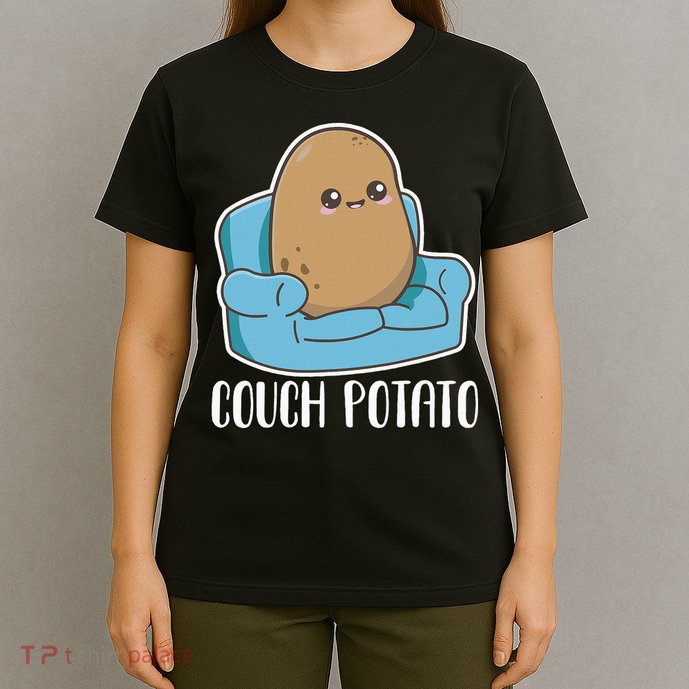Couch Potato Cute Kawaii Funny Potato T-Shirt