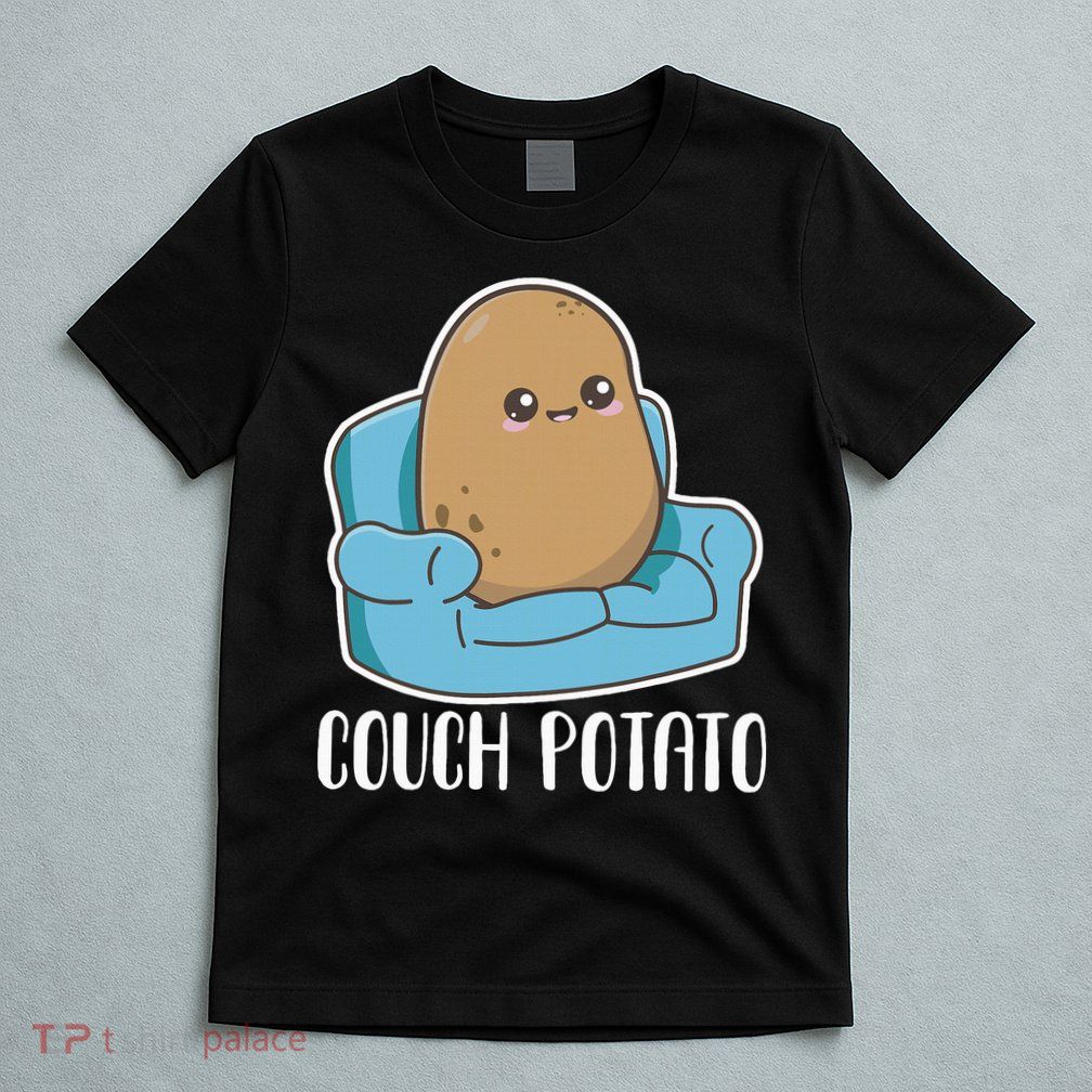 Couch Potato Cute Kawaii Funny Potato T-Shirt