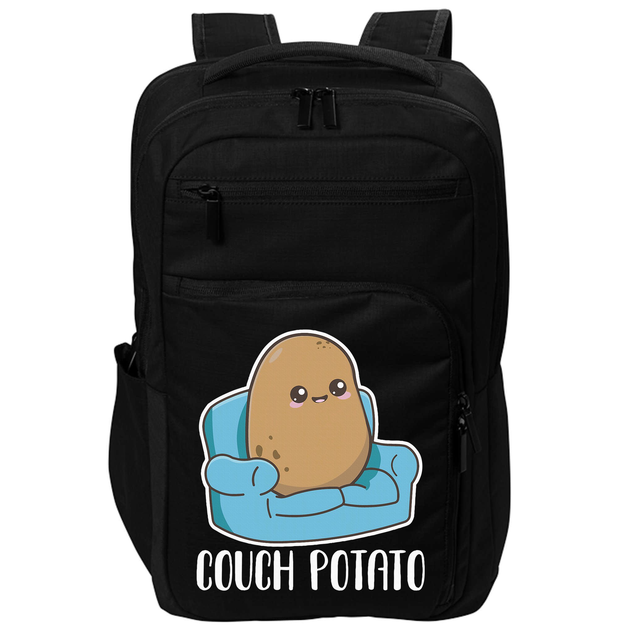 Couch Potato Cute Kawaii Funny Potato Impact Tech Backpack