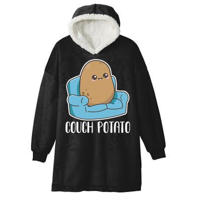 Couch Potato Cute Kawaii Funny Potato Hooded Wearable Blanket