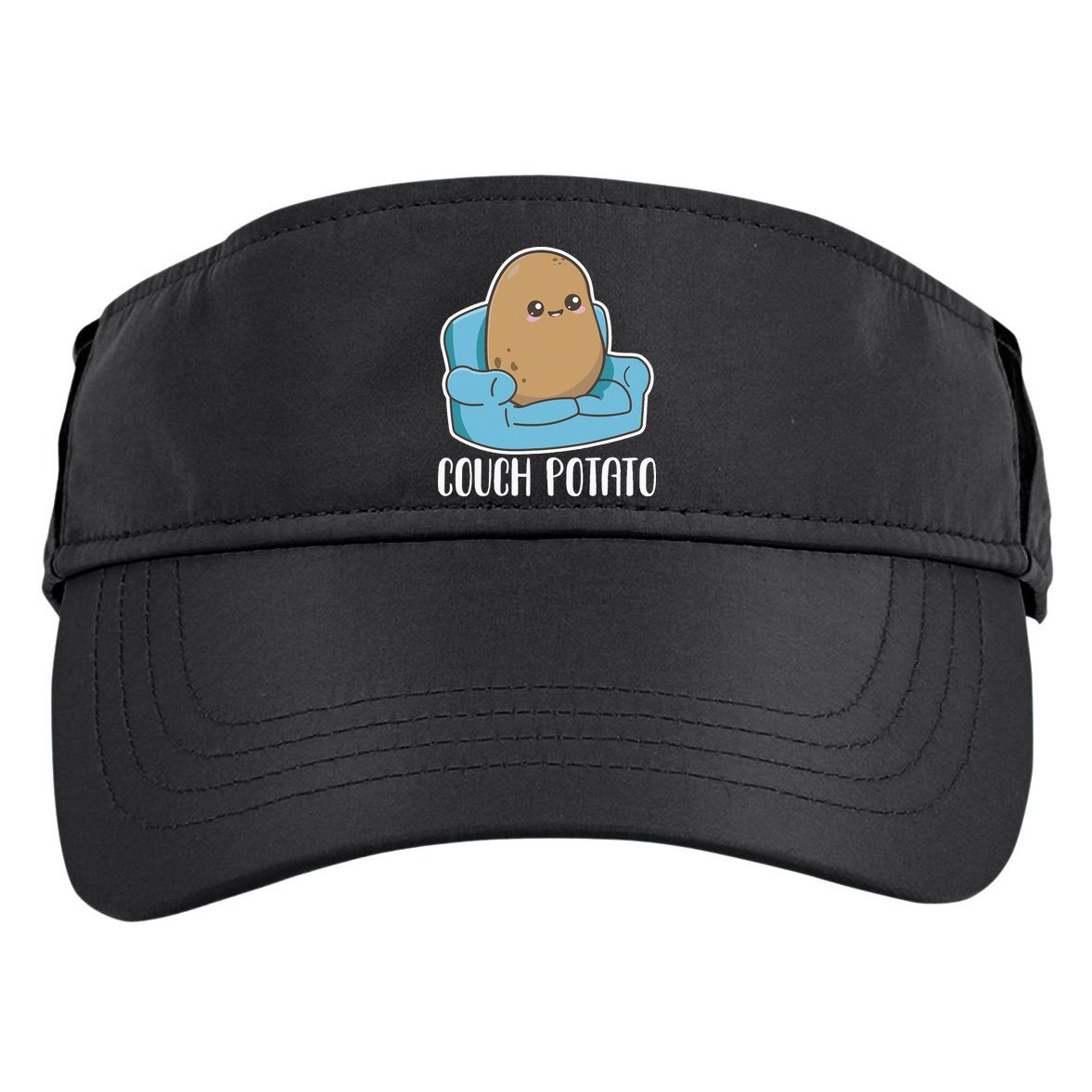 Couch Potato Cute Kawaii Funny Potato Adult Drive Performance Visor