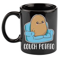 Couch Potato Cute Kawaii Funny Potato 11oz C Handle Ceramic Mug