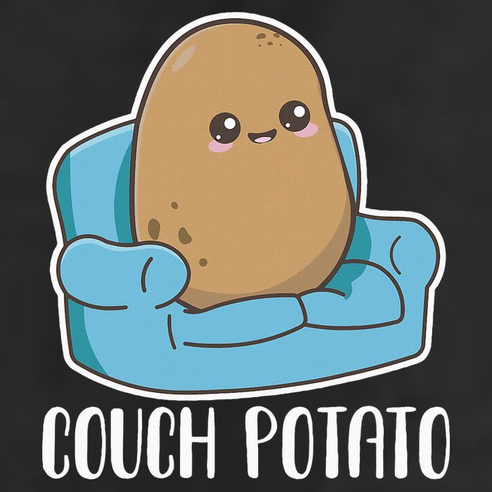 Couch Potato Cute Kawaii Funny Potato 11oz C Handle Ceramic Mug