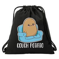 Couch Potato Cute Kawaii Funny Potato Drawstring Bag