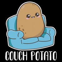 Couch Potato Cute Kawaii Funny Potato Drawstring Bag