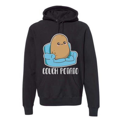 Couch Potato Cute Kawaii Funny Potato Premium Hoodie