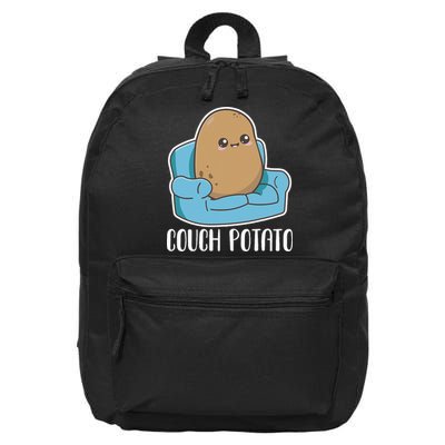 Couch Potato Cute Kawaii Funny Potato 16 in Basic Backpack