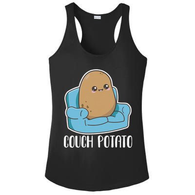 Couch Potato Cute Kawaii Funny Potato Ladies PosiCharge Competitor Racerback Tank