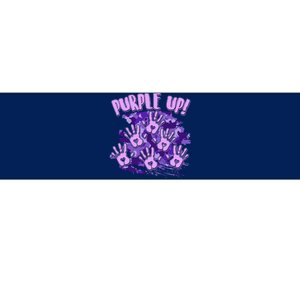 Cool Purple Camouflage Camo Hand Prints Bumper Sticker