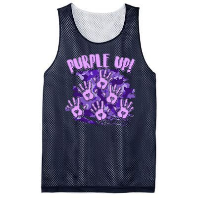 Cool Purple Camouflage Camo Hand Prints Mesh Reversible Basketball Jersey Tank