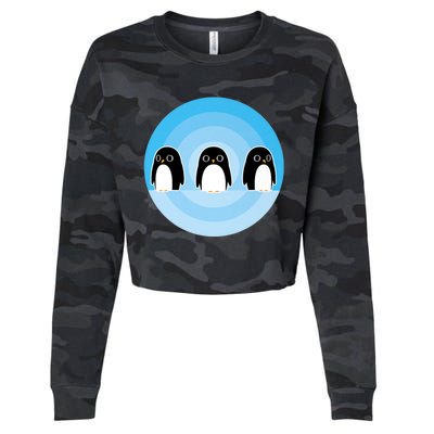 Cute Penguins Cropped Pullover Crew