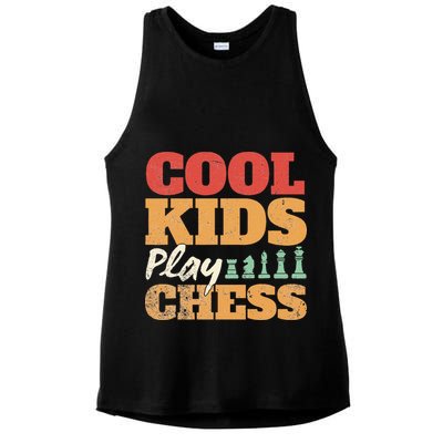 Cool Play Chess Player Chess Board Chess Lovers Ladies PosiCharge Tri-Blend Wicking Tank