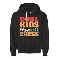 Cool Play Chess Player Chess Board Chess Lovers Garment-Dyed Fleece Hoodie