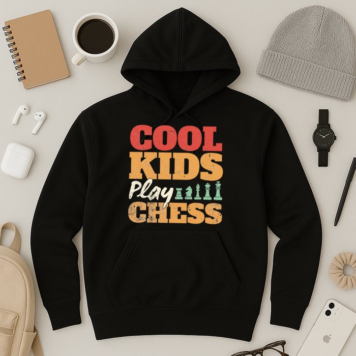 Cool Play Chess Player Chess Board Chess Lovers Hoodie