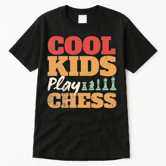 Cool Play Chess Player Chess Board Chess Lovers Tall T-Shirt