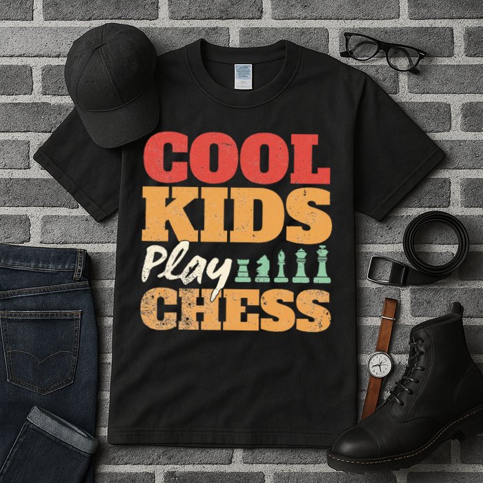 Cool Play Chess Player Chess Board Chess Lovers Tall T-Shirt