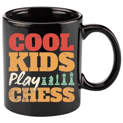 Cool Play Chess Player Chess Board Chess Lovers 11oz C Handle Ceramic Mug