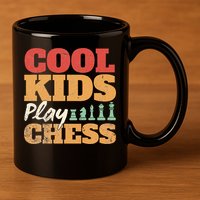 Cool Play Chess Player Chess Board Chess Lovers 11oz C Handle Ceramic Mug