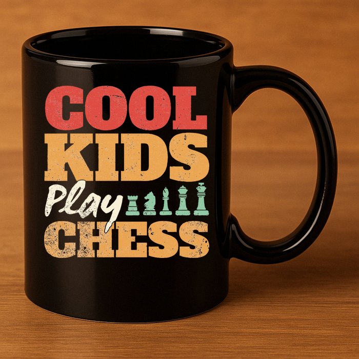 Cool Play Chess Player Chess Board Chess Lovers 11oz C Handle Ceramic Mug