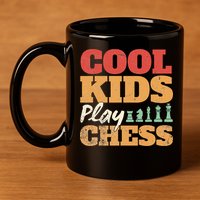 Cool Play Chess Player Chess Board Chess Lovers 11oz C Handle Ceramic Mug