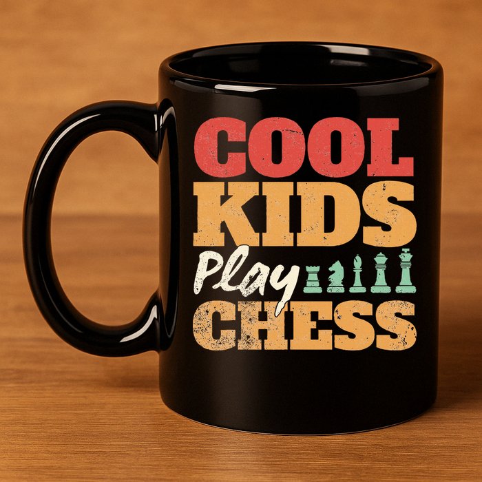 Cool Play Chess Player Chess Board Chess Lovers 11oz C Handle Ceramic Mug
