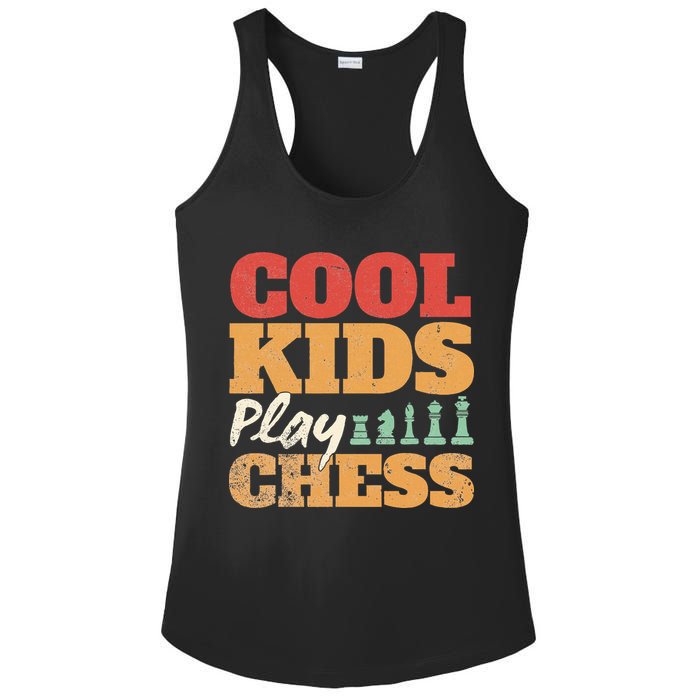 Cool Play Chess Player Chess Board Chess Lovers Ladies PosiCharge Competitor Racerback Tank