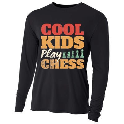 Cool Play Chess Player Chess Board Chess Lovers Cooling Performance Long Sleeve Crew