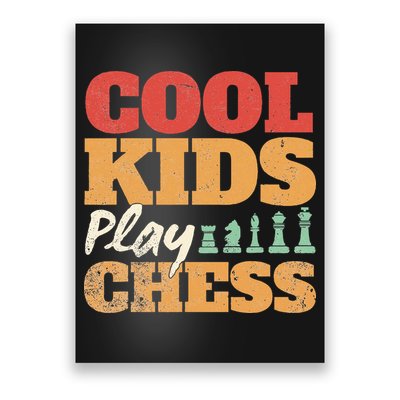 Cool Play Chess Player Chess Board Chess Lovers Poster