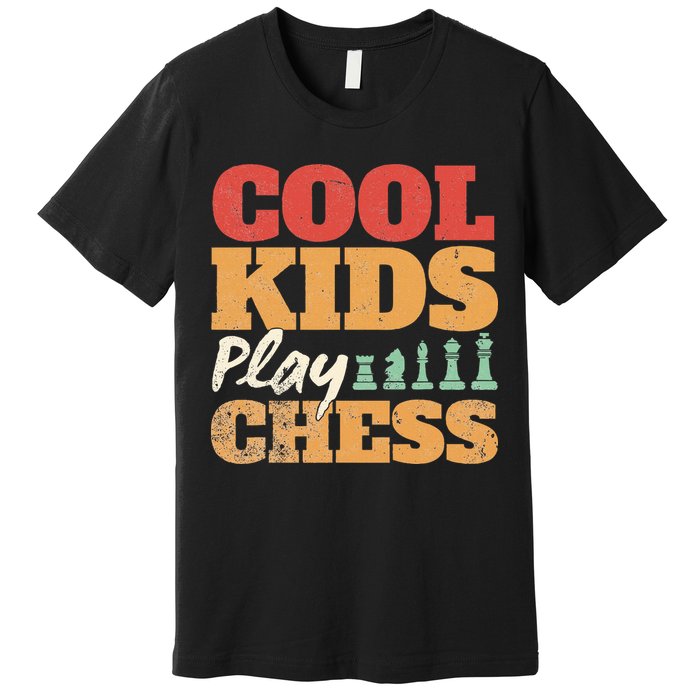 Cool Play Chess Player Chess Board Chess Lovers Premium T-Shirt