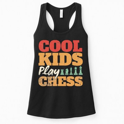 Cool Play Chess Player Chess Board Chess Lovers Womens Tank Top