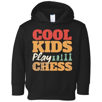 Cool Play Chess Player Chess Board Chess Lovers Toddler Hoodie