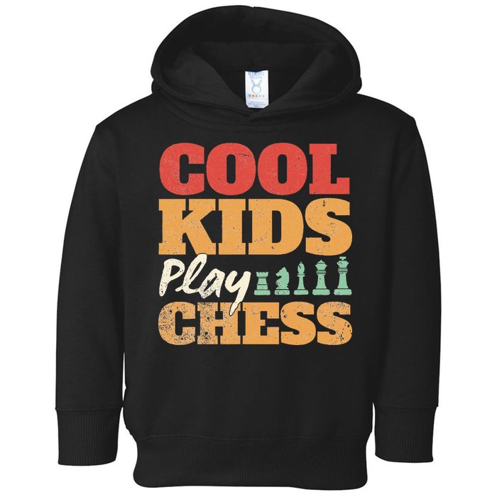 Cool Play Chess Player Chess Board Chess Lovers Toddler Hoodie
