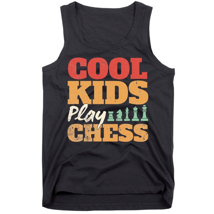 Cool Play Chess Player Chess Board Chess Lovers Tank Top