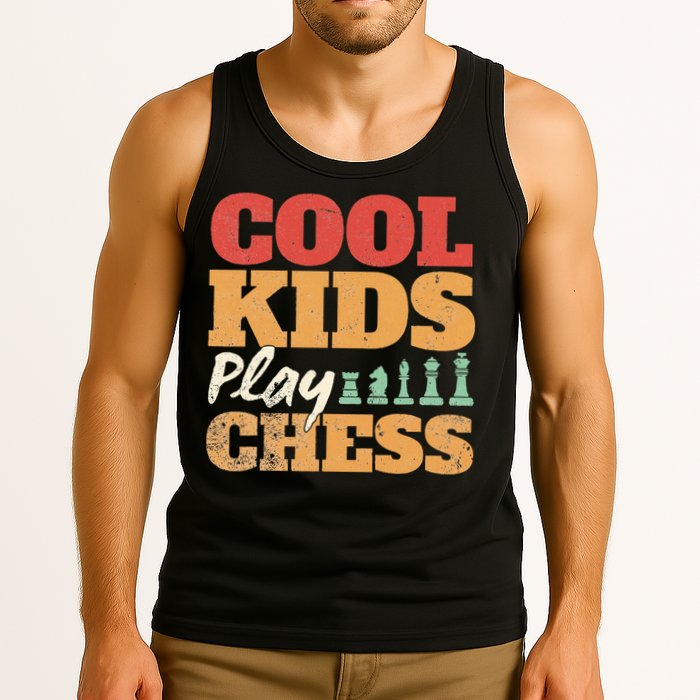 Cool Play Chess Player Chess Board Chess Lovers Tank Top