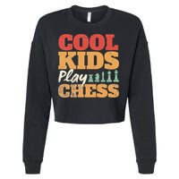 Cool Play Chess Player Chess Board Chess Lovers Cropped Pullover Crew