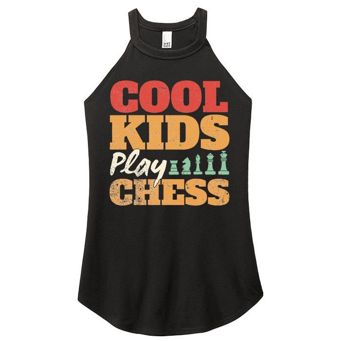 Cool Play Chess Player Chess Board Chess Lovers Women's Perfect Tri Rocker Tank